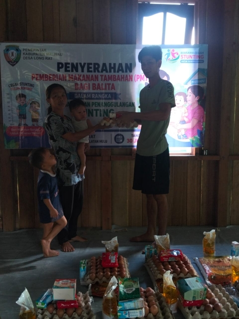 Pembagian makanan untuk balita untuk mencegah stun